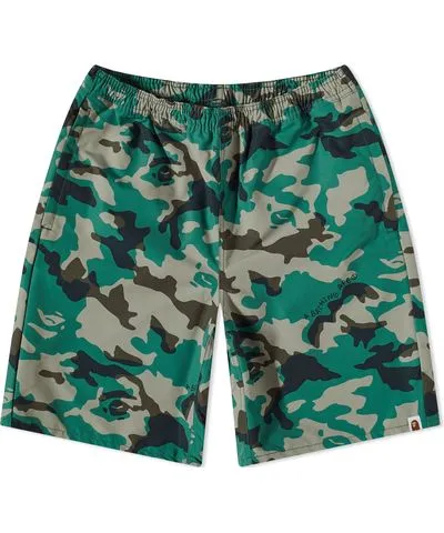 A Bathing Ape Men's Woodland Camo Beach Shorts