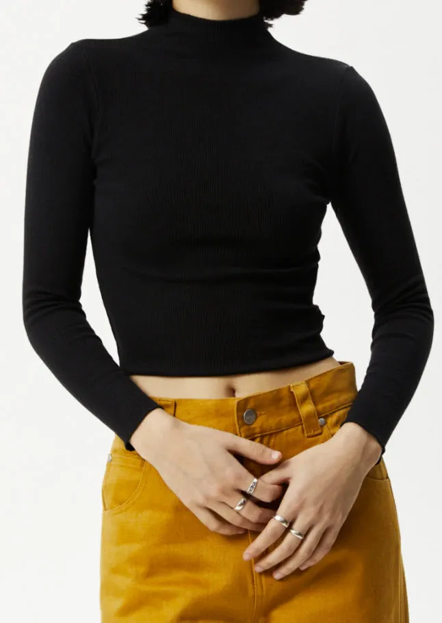 Afends Iconic Hemp Ribbed Long Sleeve Top