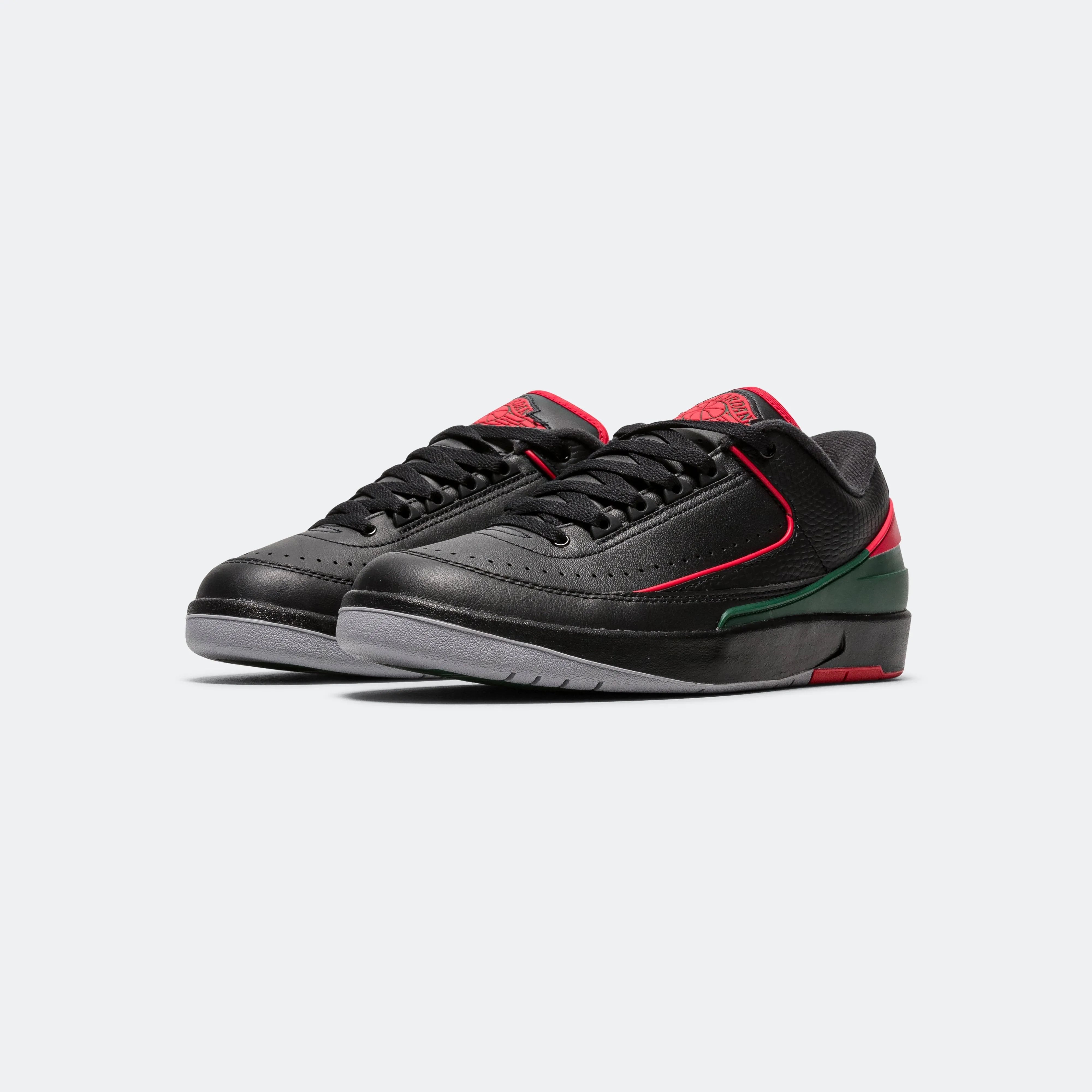 Air Jordan 2 Low 'Origins' - Black/Fire Red-Fir