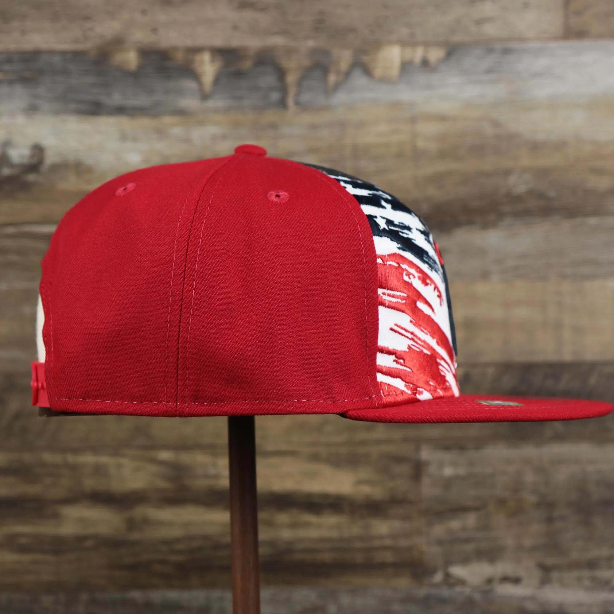 Anaheim Angels 2022 4th of July Stars And Stripes 9Fifty Snapback | Red Snapback