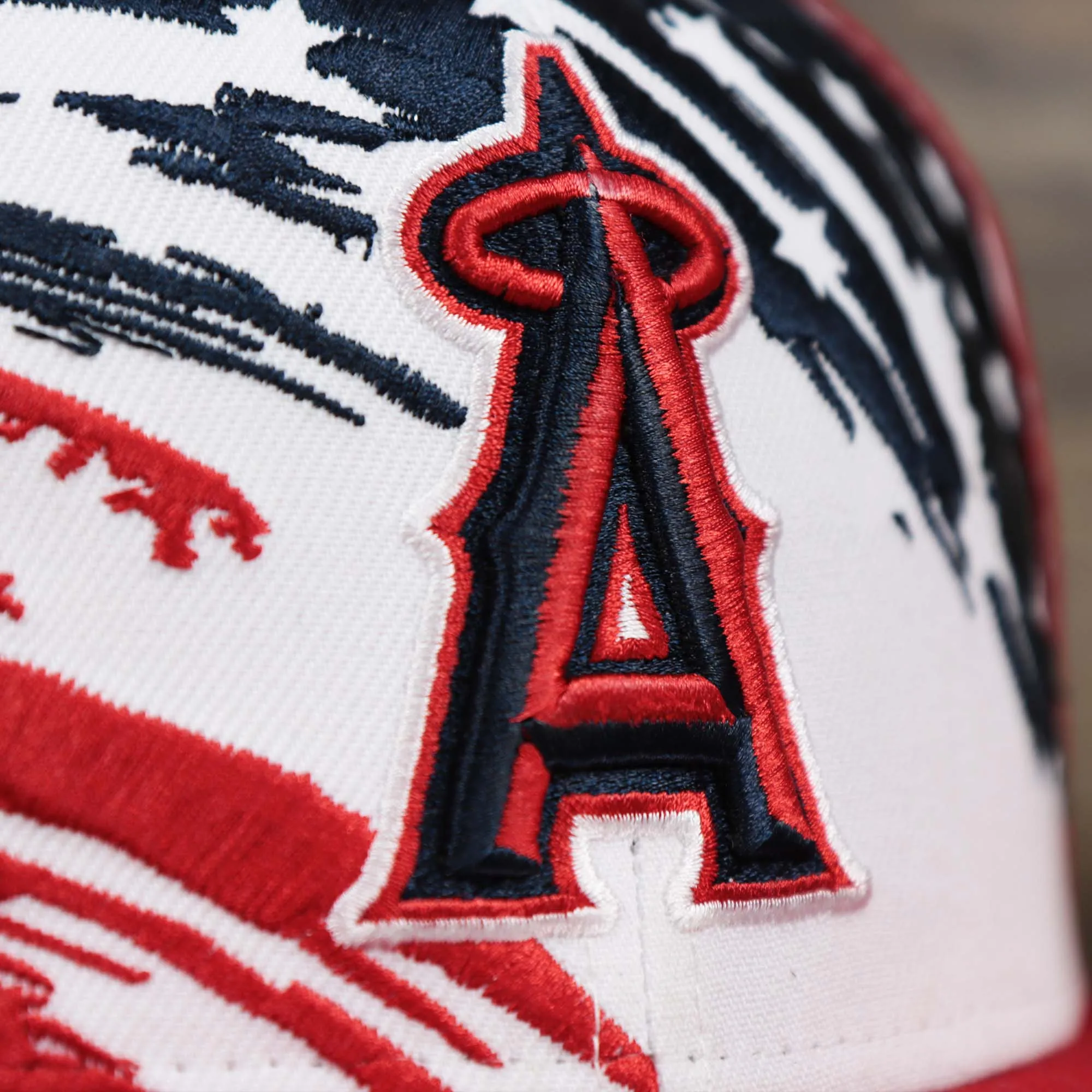 Anaheim Angels 2022 4th of July Stars And Stripes 9Fifty Snapback | Red Snapback