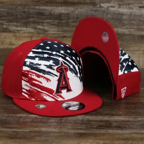 Anaheim Angels 2022 4th of July Stars And Stripes 9Fifty Snapback | Red Snapback