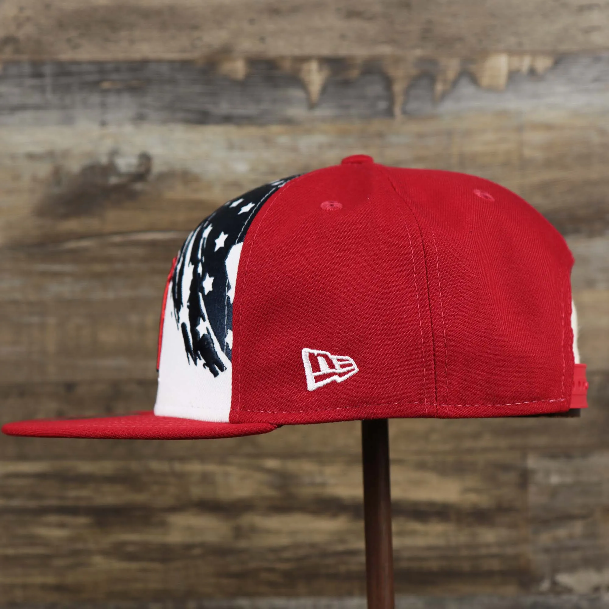 Anaheim Angels 2022 4th of July Stars And Stripes 9Fifty Snapback | Red Snapback