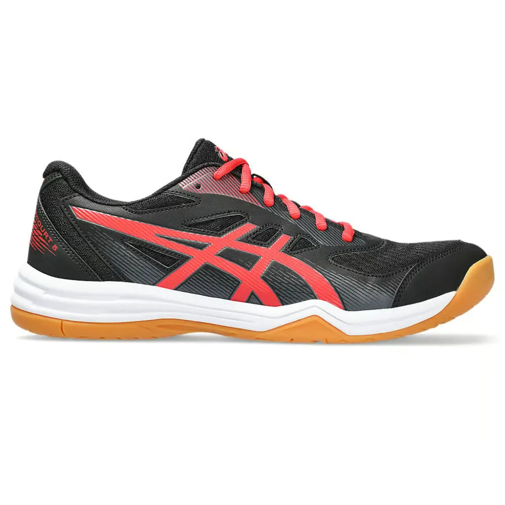 ASICS Men's Upcourt 5 Badminton Shoe (Black/Classic Red)