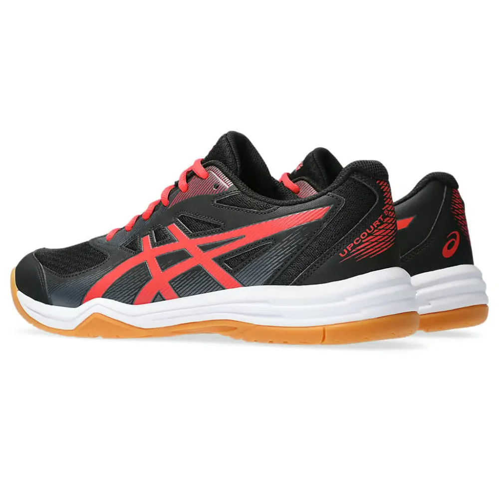 ASICS Men's Upcourt 5 Badminton Shoe (Black/Classic Red)