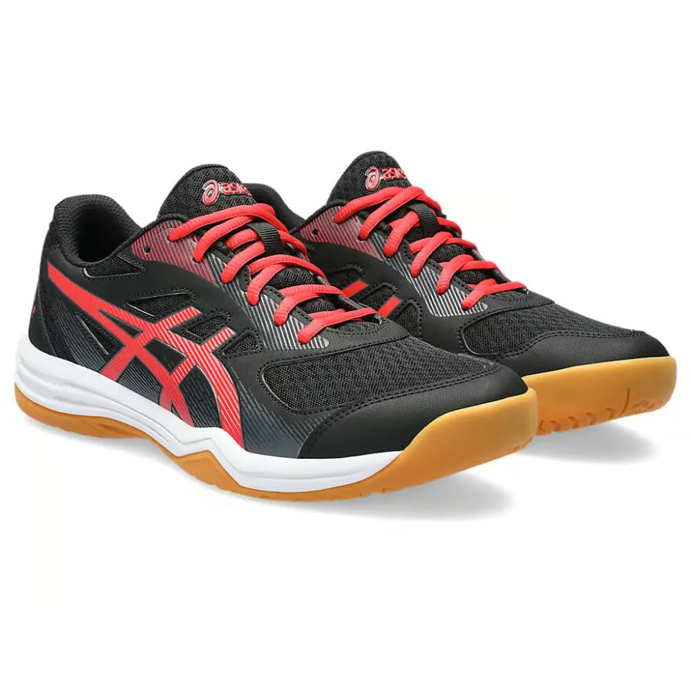 ASICS Men's Upcourt 5 Badminton Shoe (Black/Classic Red)