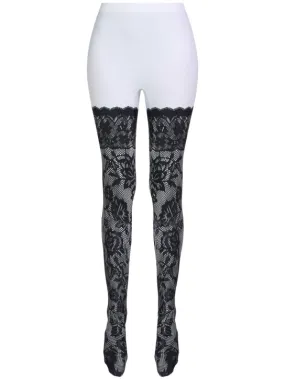 Balenciaga   Printed lace tights 