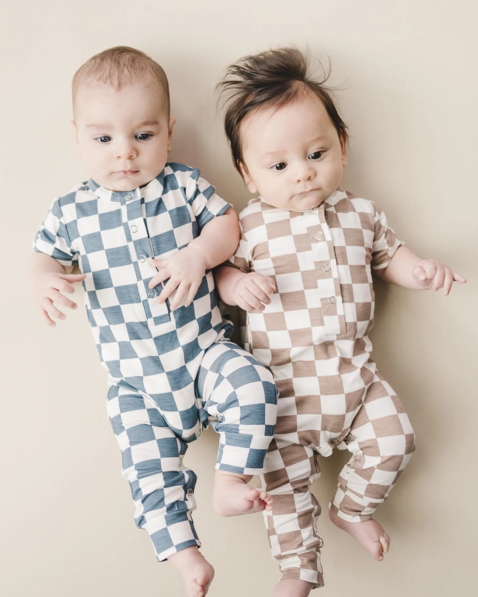 Bamboo Checkered Jumpsuit | Blue