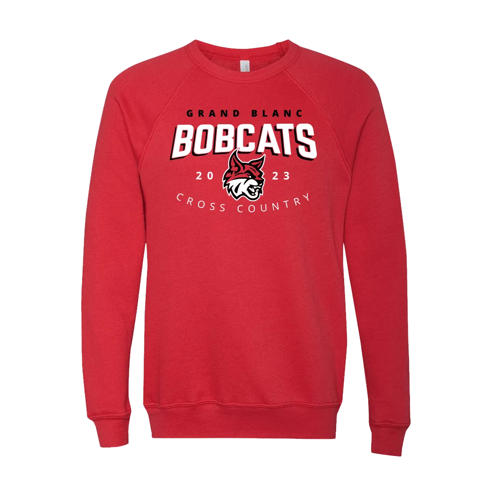 BELLA+CANVAS Unisex Sponge Fleece Raglan Sweatshirt - BOBCATS 2023