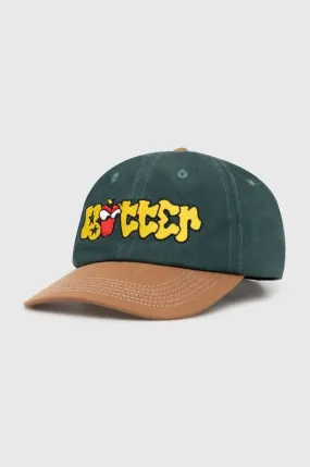 Butter Goods cotton baseball cap Big Apple 6 Panel Cap green color BGQ1246702