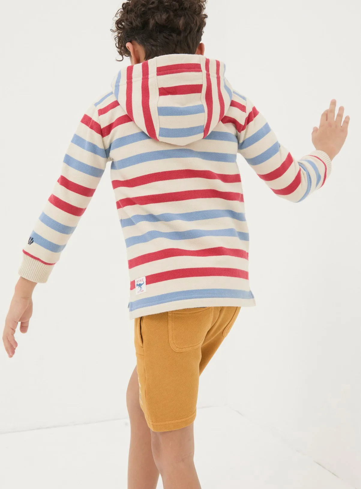 Buy FATFACE Stripe Half Neck Hoodie 3-4 Years | Jumpers and hoodies | Tu