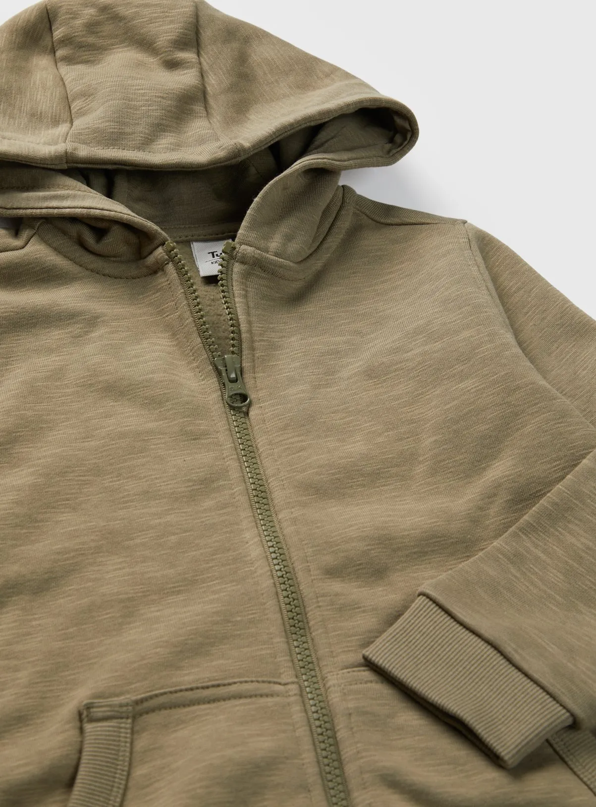 Buy Khaki Zip-Through Hoodie 9 years | Jumpers and hoodies | Tu