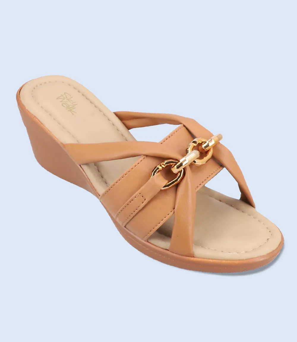 BW7680-TAN-Women Comfort Slipper