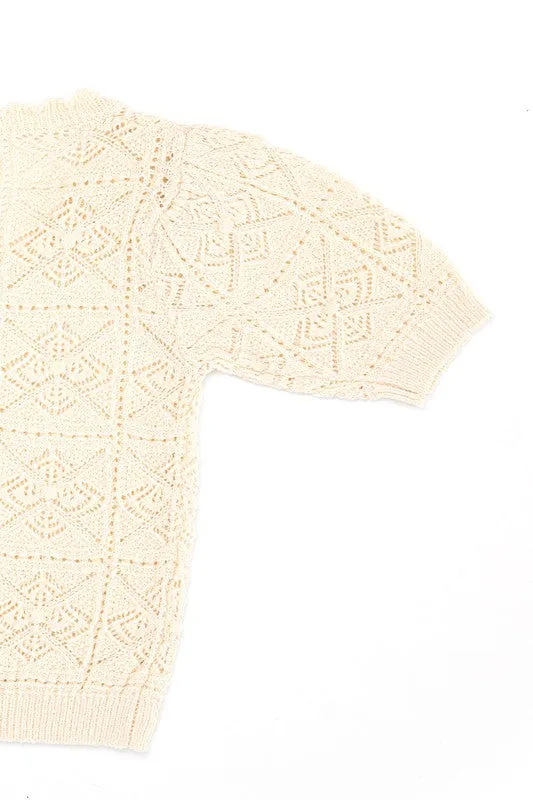 Cali Crochet knit top