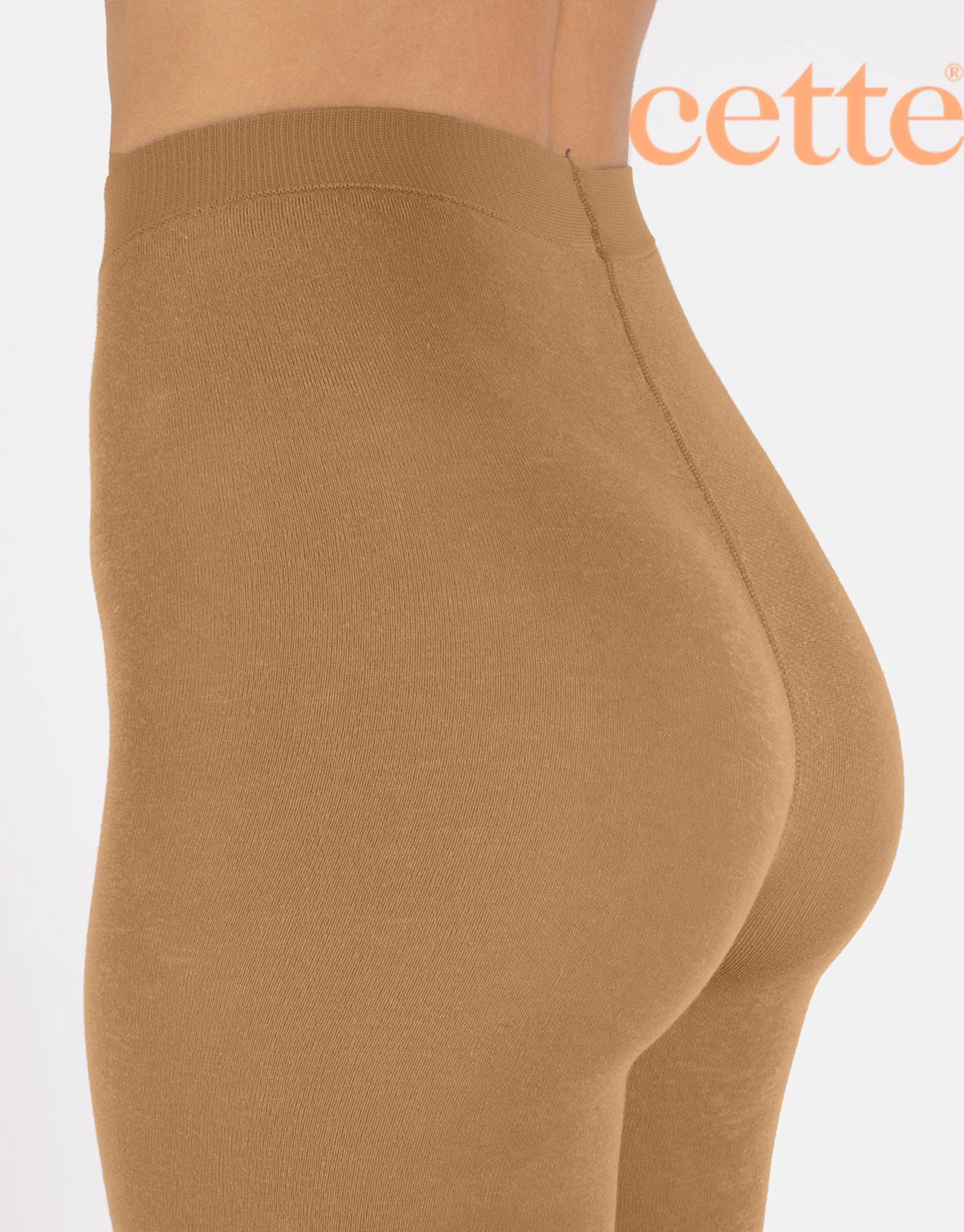 Cette Lima Cashmere Wool Tights Wood Smoke