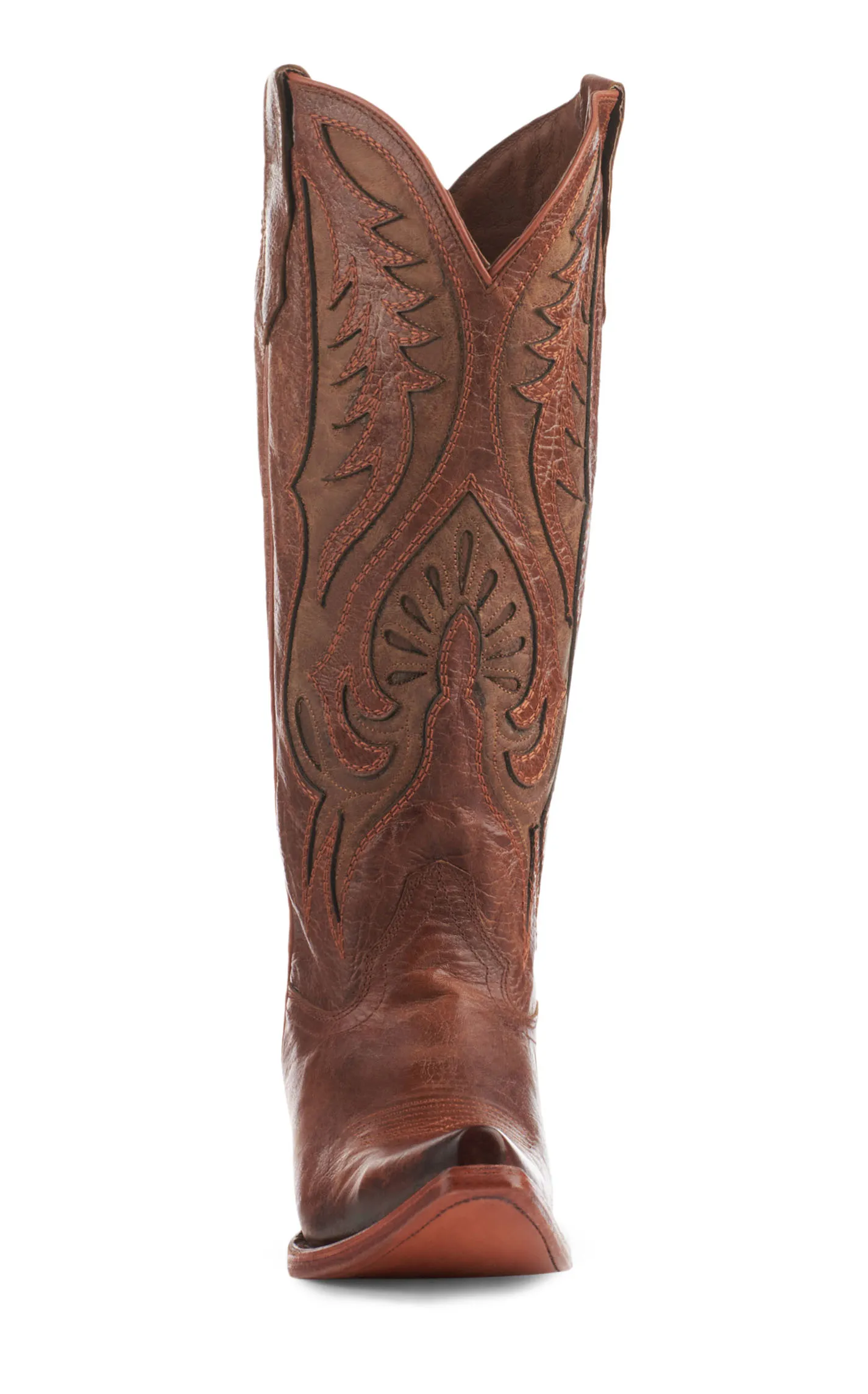 Circle G by Corral Women's Bronze with Inlays Snip Toe Cowboy Boots