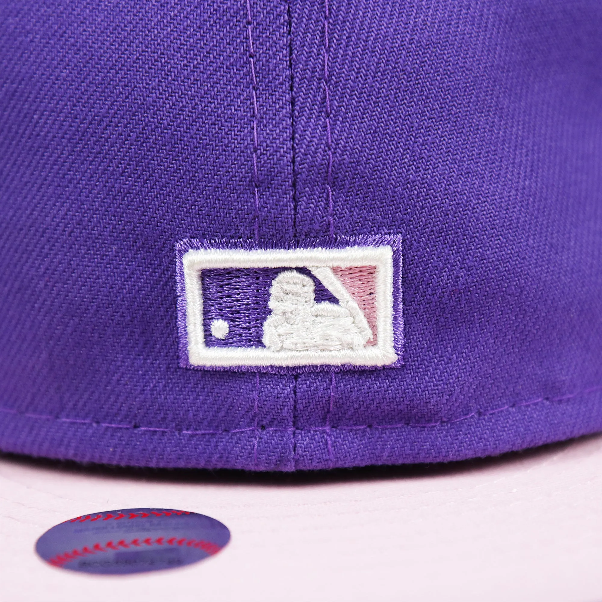 Cooperstown Arizona Diamondbacks Pop Sweat Pastel World Series Side Patch Fitted Cap With Pink Undervisor | Purple 59Fifty Cap