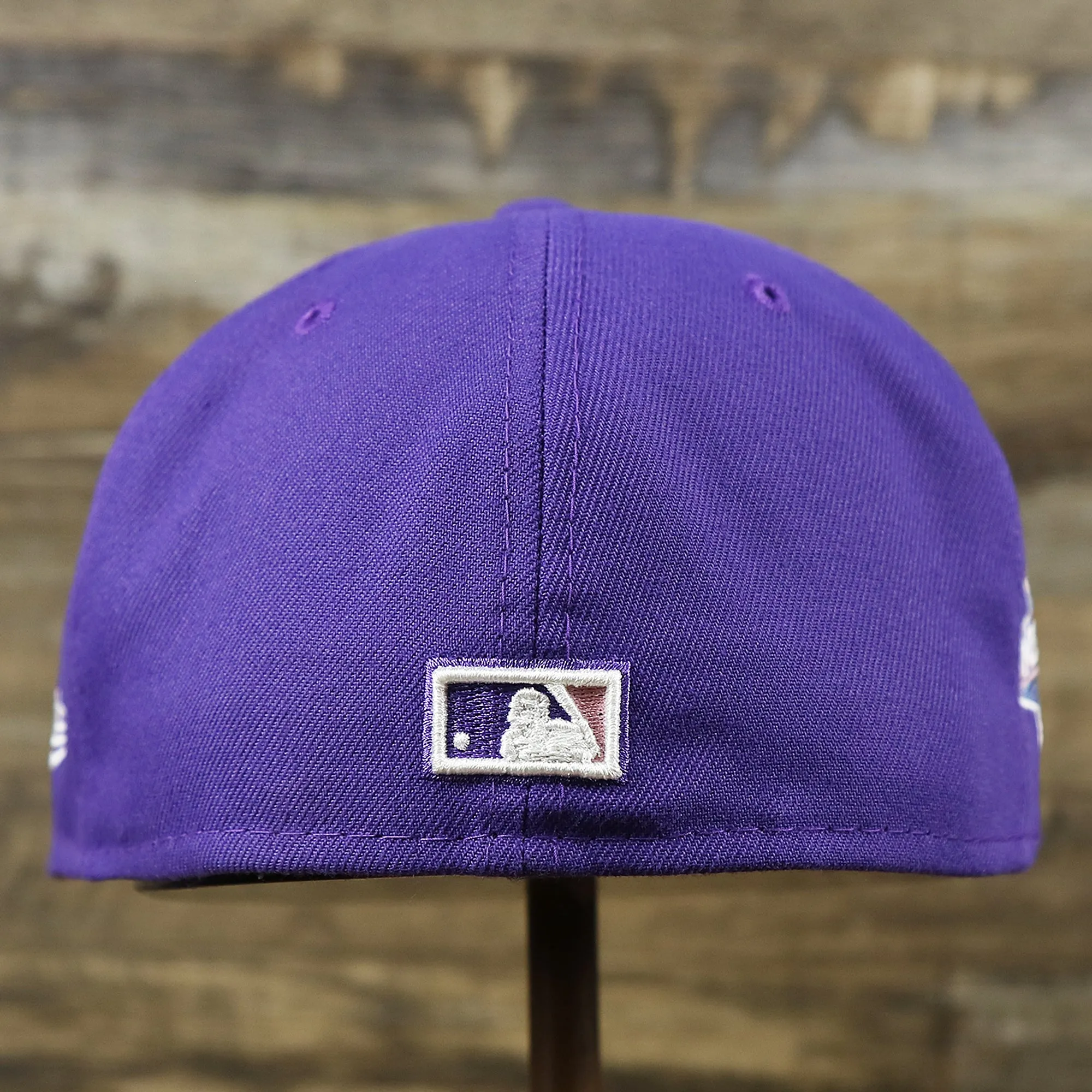 Cooperstown Arizona Diamondbacks Pop Sweat Pastel World Series Side Patch Fitted Cap With Pink Undervisor | Purple 59Fifty Cap