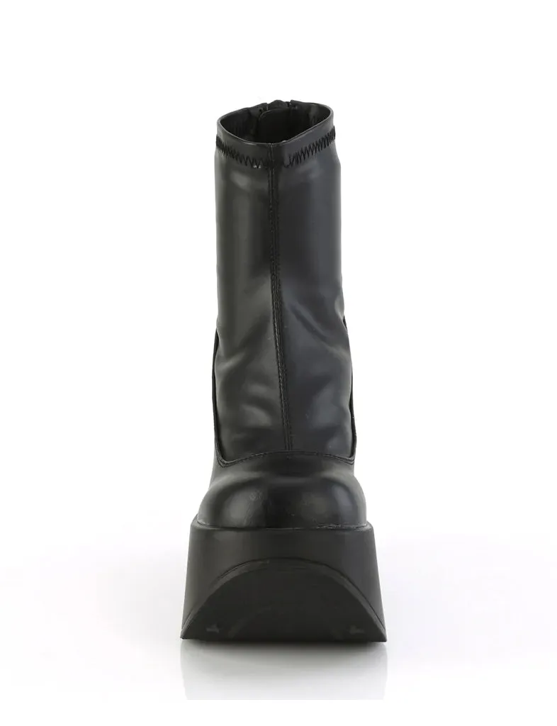 DEMONIA DYNAMITE-100 - BLACK VEGAN LEATHER  PRE ORDER 