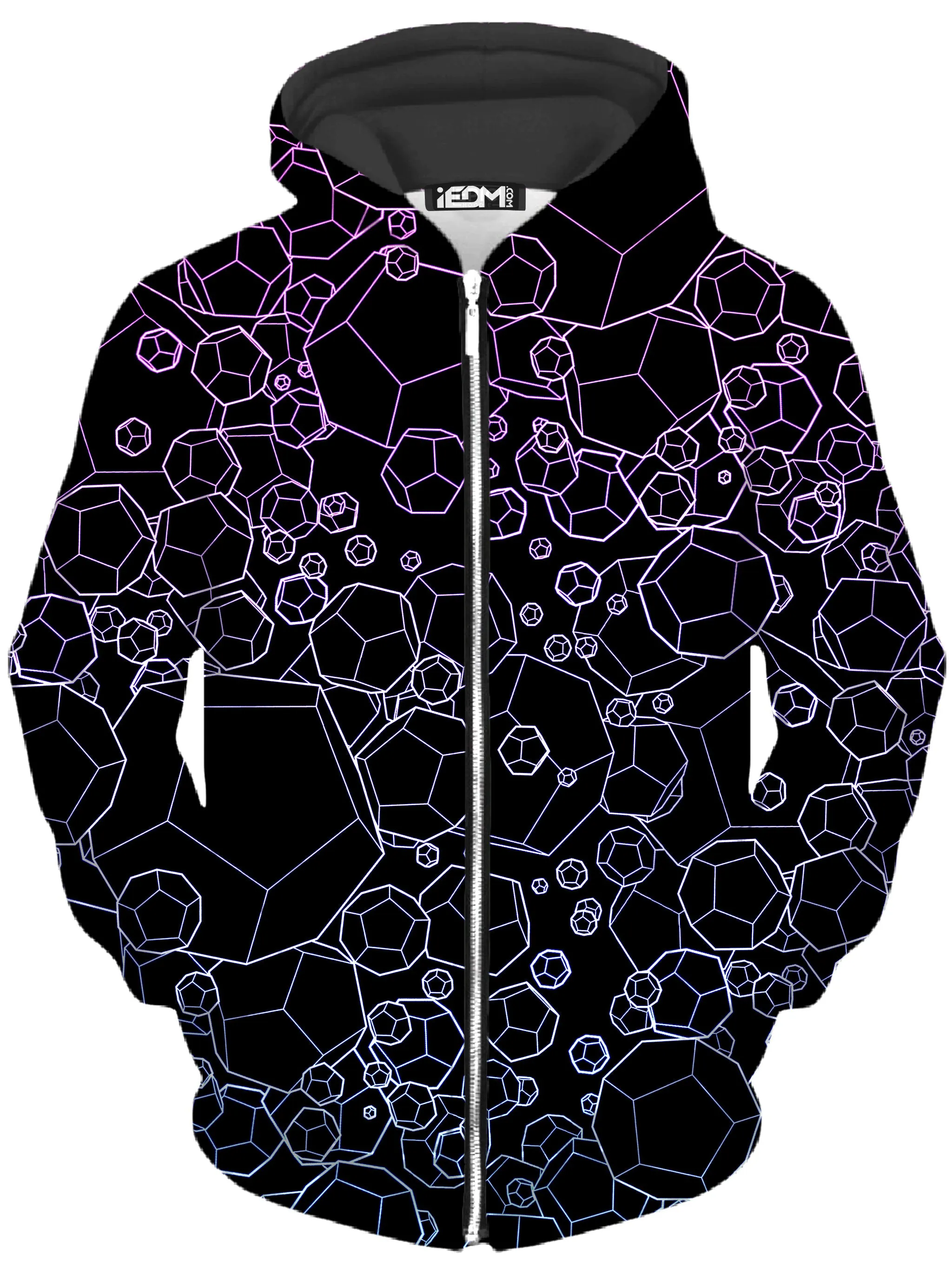 Dodecahedron Madness Cold Zip-Up Hoodie and Leggings Combo