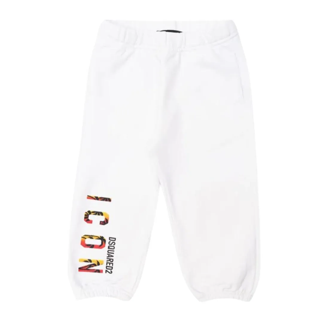 Dsquared2 Trackpants Icon Tropical White