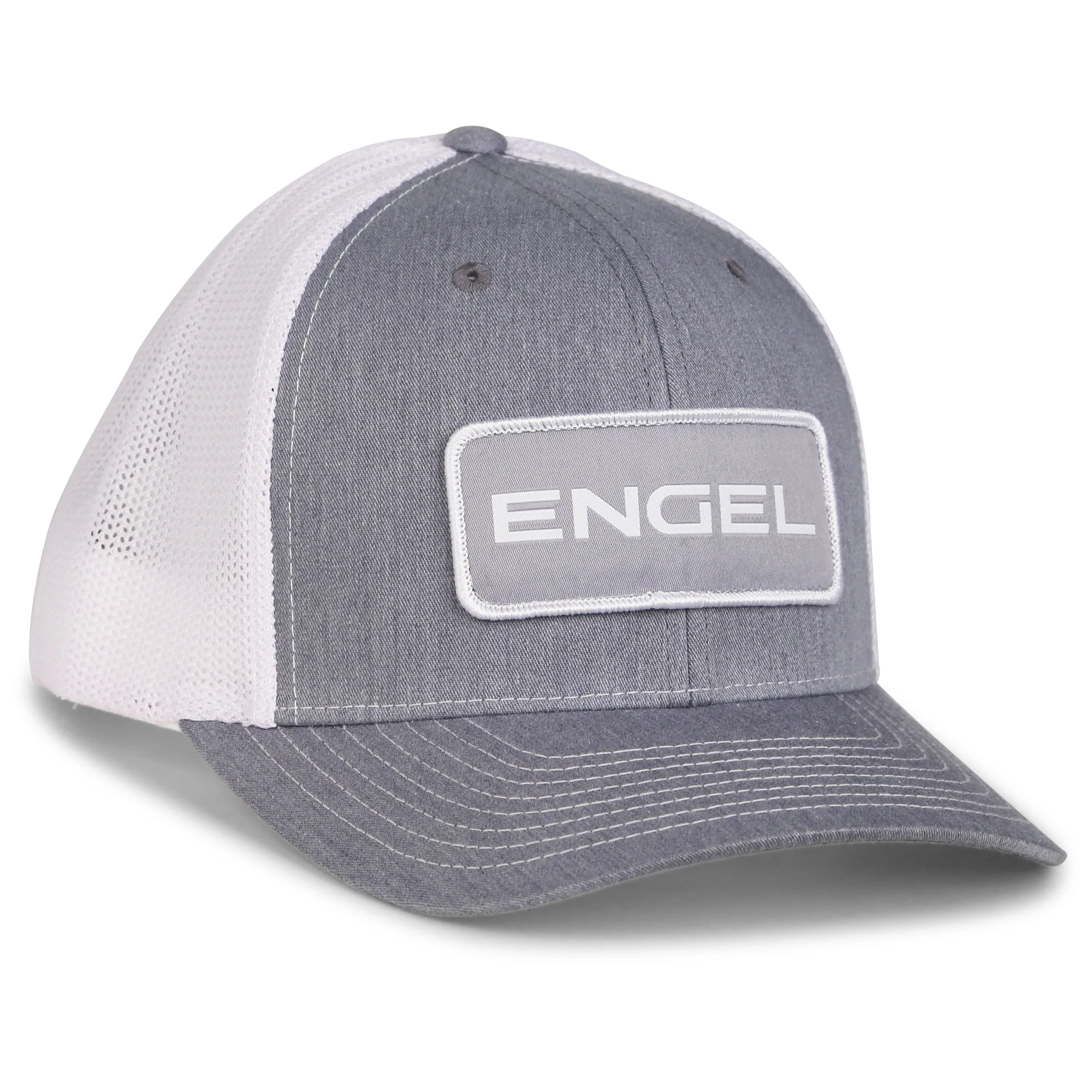 Engel Heather Grey & White 112 Trucker Cap by Richardson