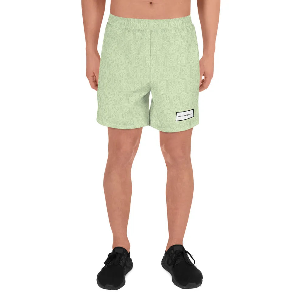 HIDDEN MONOGRAM SPORT SHORTS - ARMY IRIDESCENT