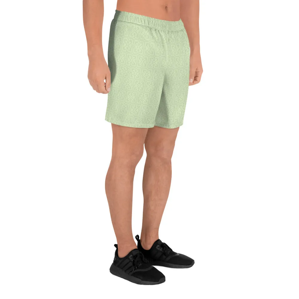 HIDDEN MONOGRAM SPORT SHORTS - ARMY IRIDESCENT