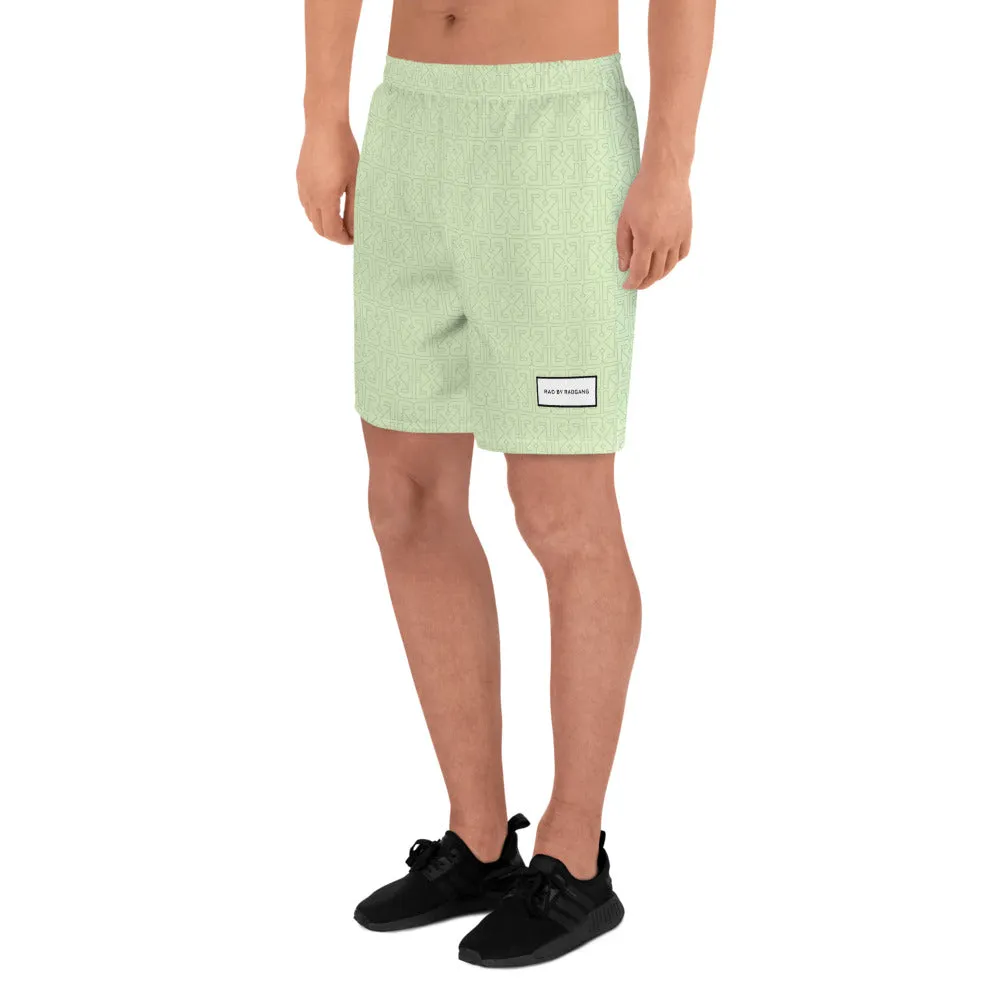 HIDDEN MONOGRAM SPORT SHORTS - ARMY IRIDESCENT