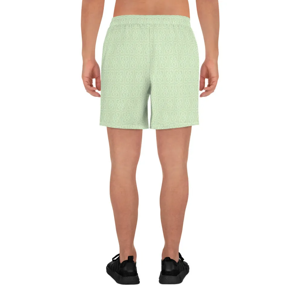 HIDDEN MONOGRAM SPORT SHORTS - ARMY IRIDESCENT