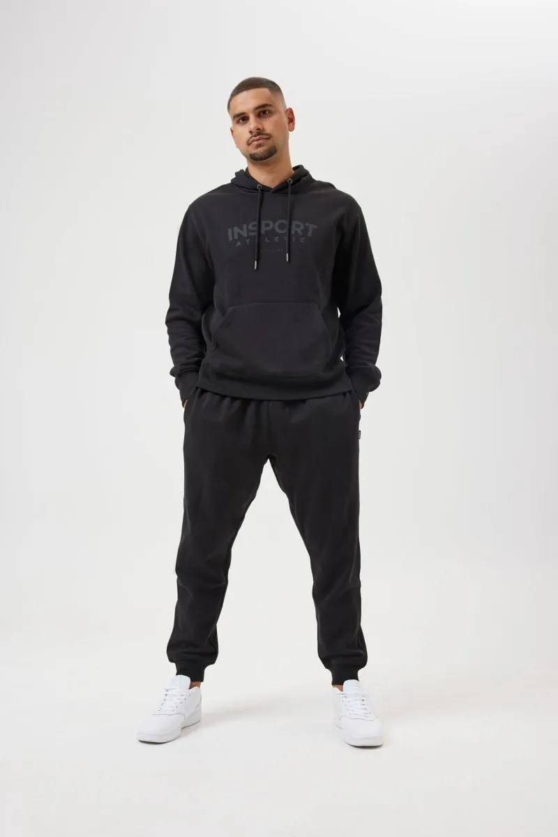 INSPORT MEN'S RALPH BLACK TRACKPANTS