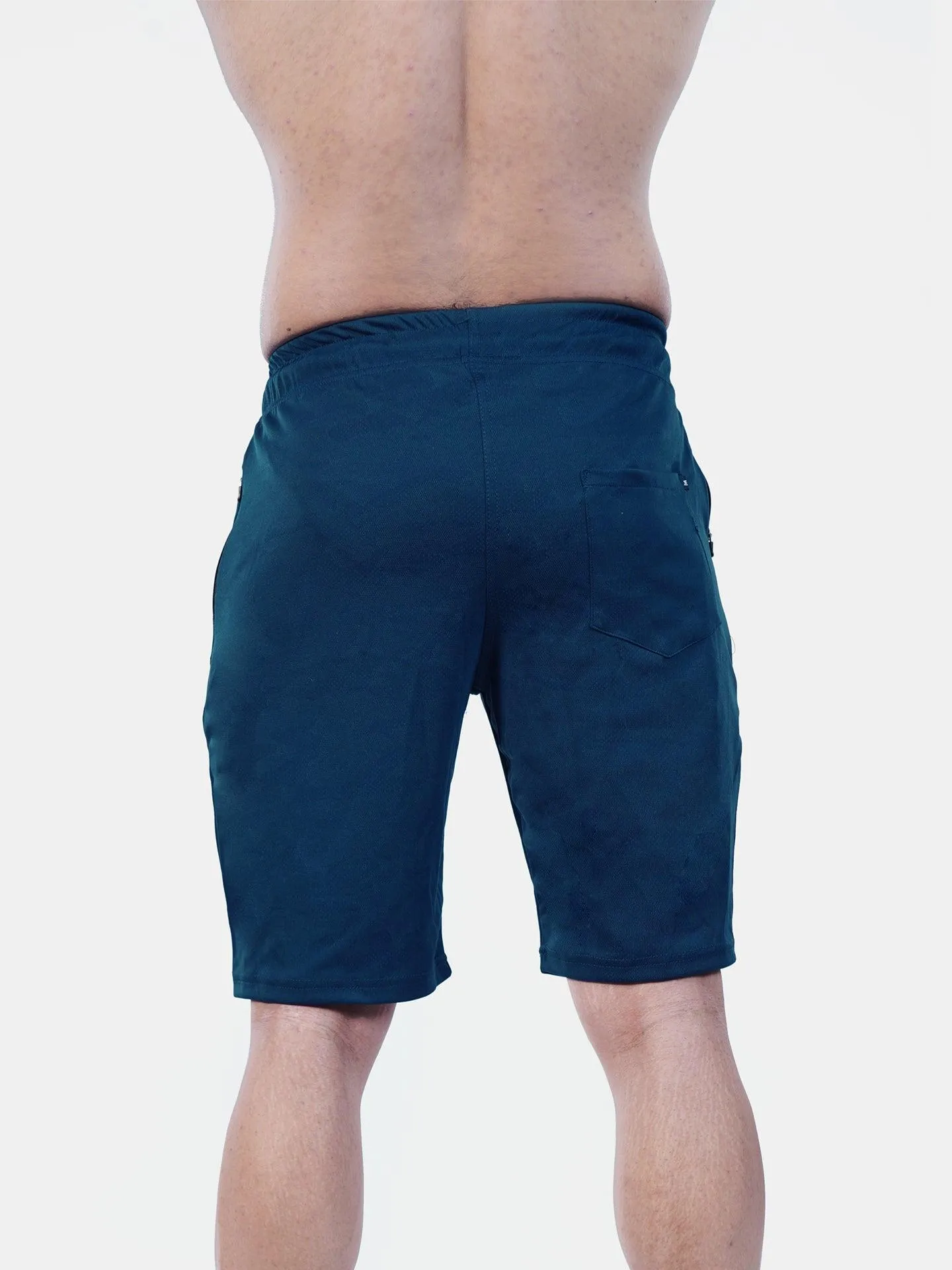 Jacquard Aqua Blue Camo GymX Shorts