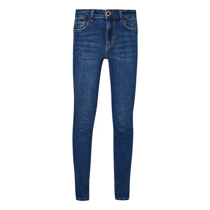 JEANS DIVINE Woman Denim Dark Blue