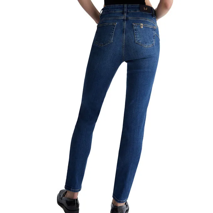 JEANS DIVINE Woman Denim Dark Blue