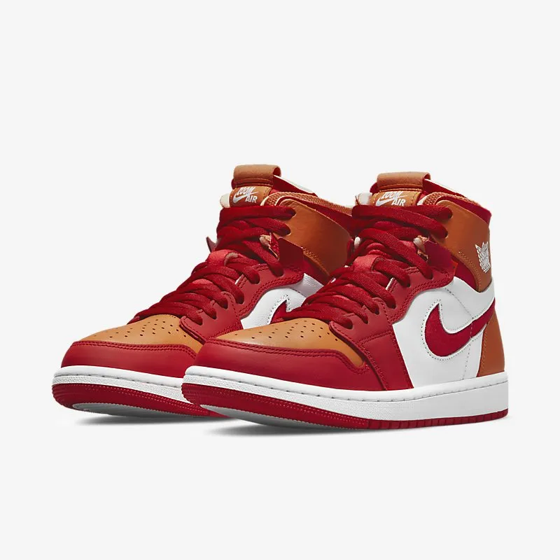 Jordan 1 High Zoom Air CMFT Fire Red Hot Curry (W)