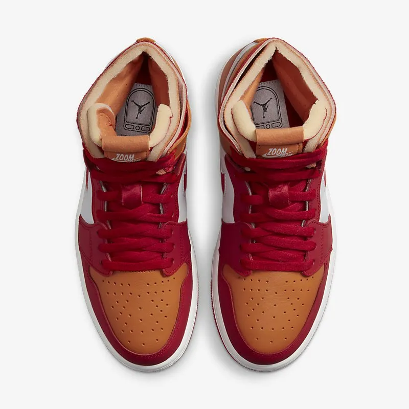 Jordan 1 High Zoom Air CMFT Fire Red Hot Curry (W)