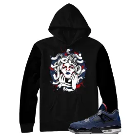 Jordan 4 Winter Loyal Blue Medusa Hoodie