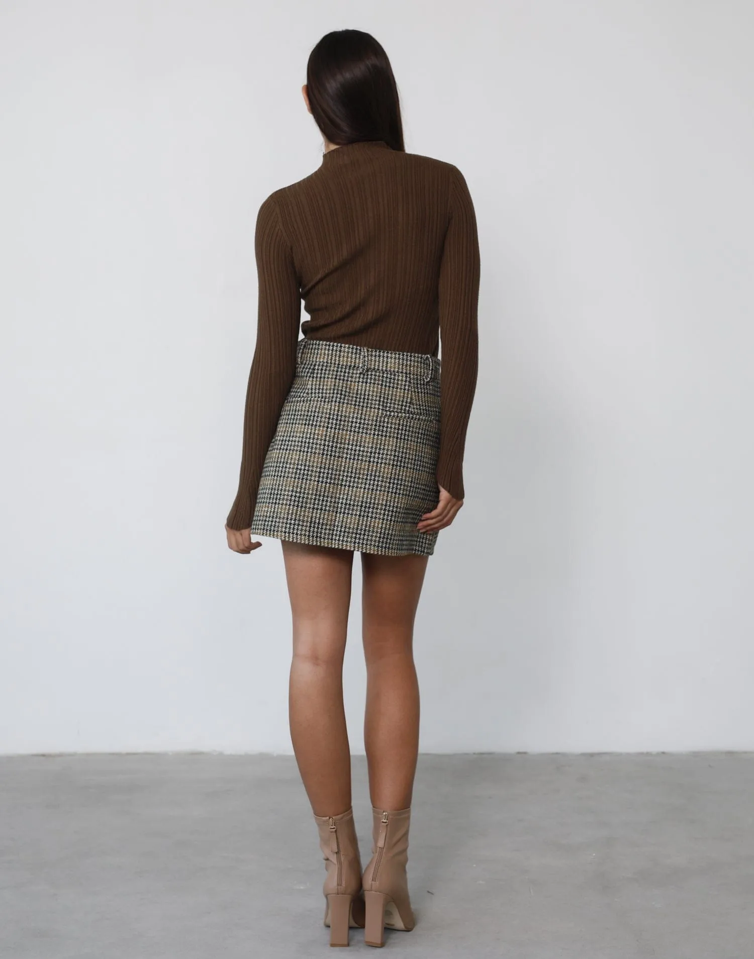 Kirsten Long Sleeve Top (Brown)