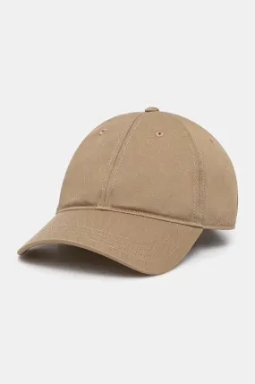 Lacoste cotton baseball cap beige color smooth