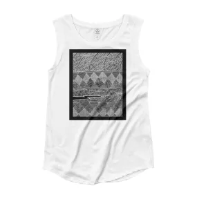 Ladies’ Cap Sleeve T-Shirt Barton Springs Story