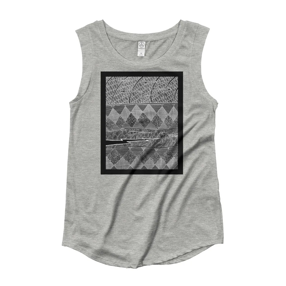 Ladies’ Cap Sleeve T-Shirt Barton Springs Story