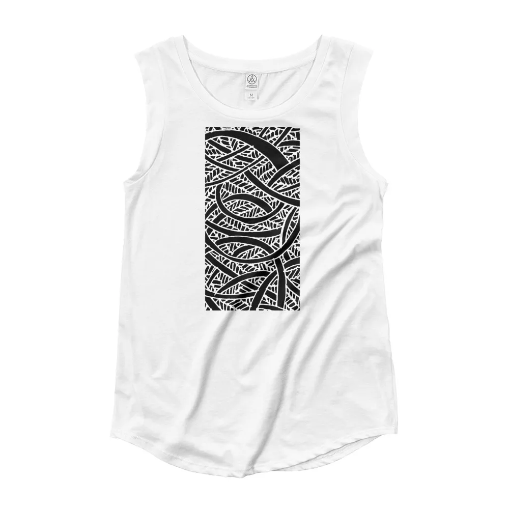 Ladies’ Cap Sleeve T-Shirt Energy of Springwater