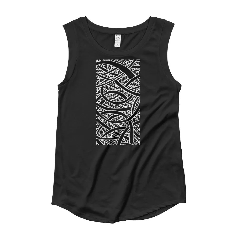 Ladies’ Cap Sleeve T-Shirt Energy of Springwater