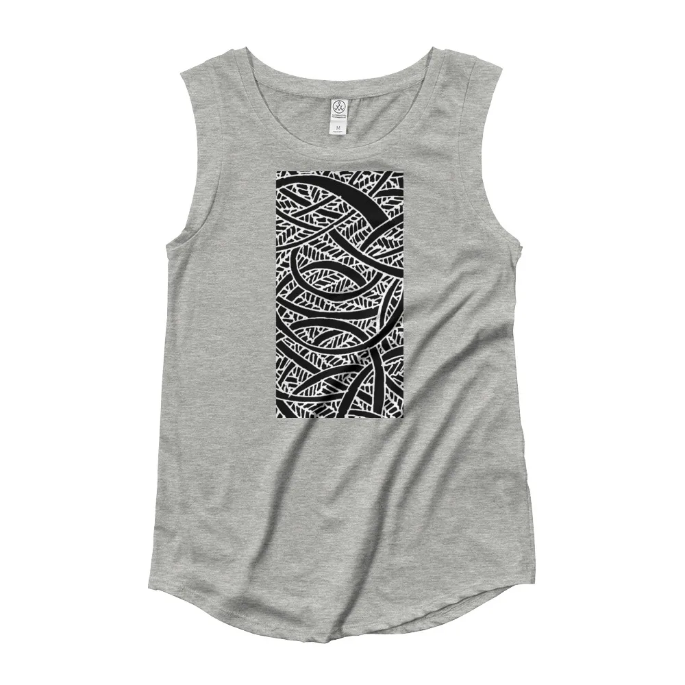 Ladies’ Cap Sleeve T-Shirt Energy of Springwater