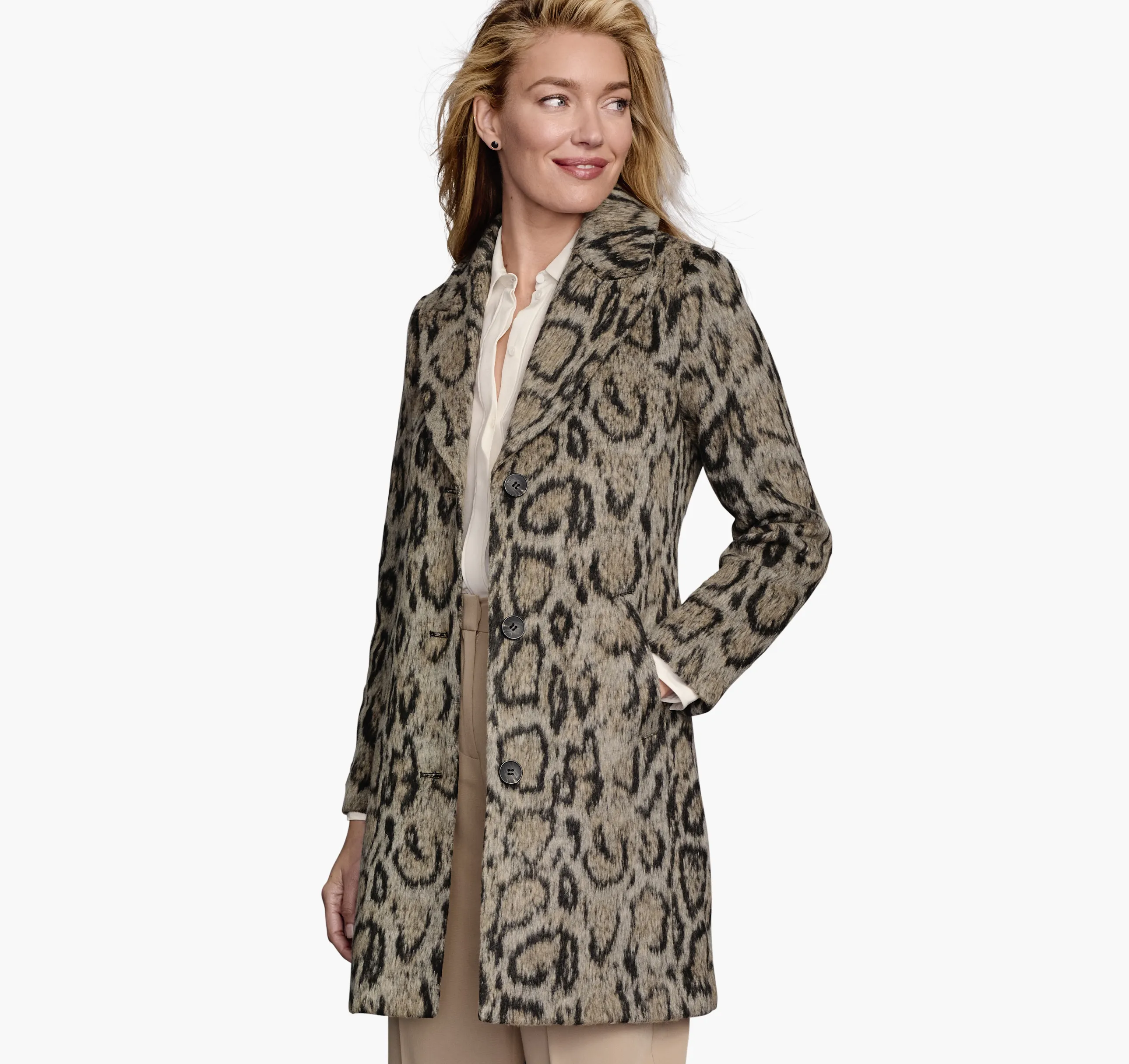 Leopard-Print Coat