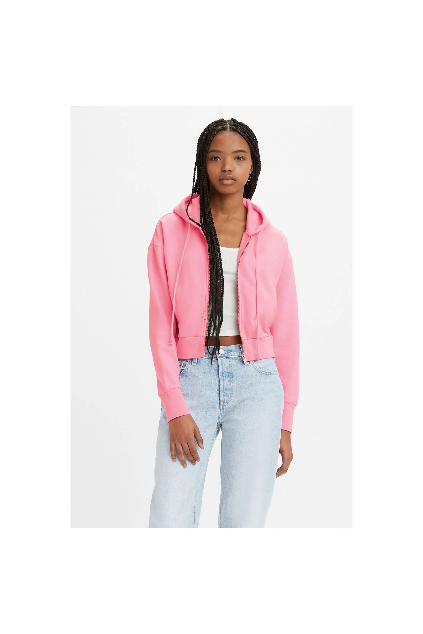 Levi's ® Media Zip Hoodie Begonia Pink Pink Women Hoodies