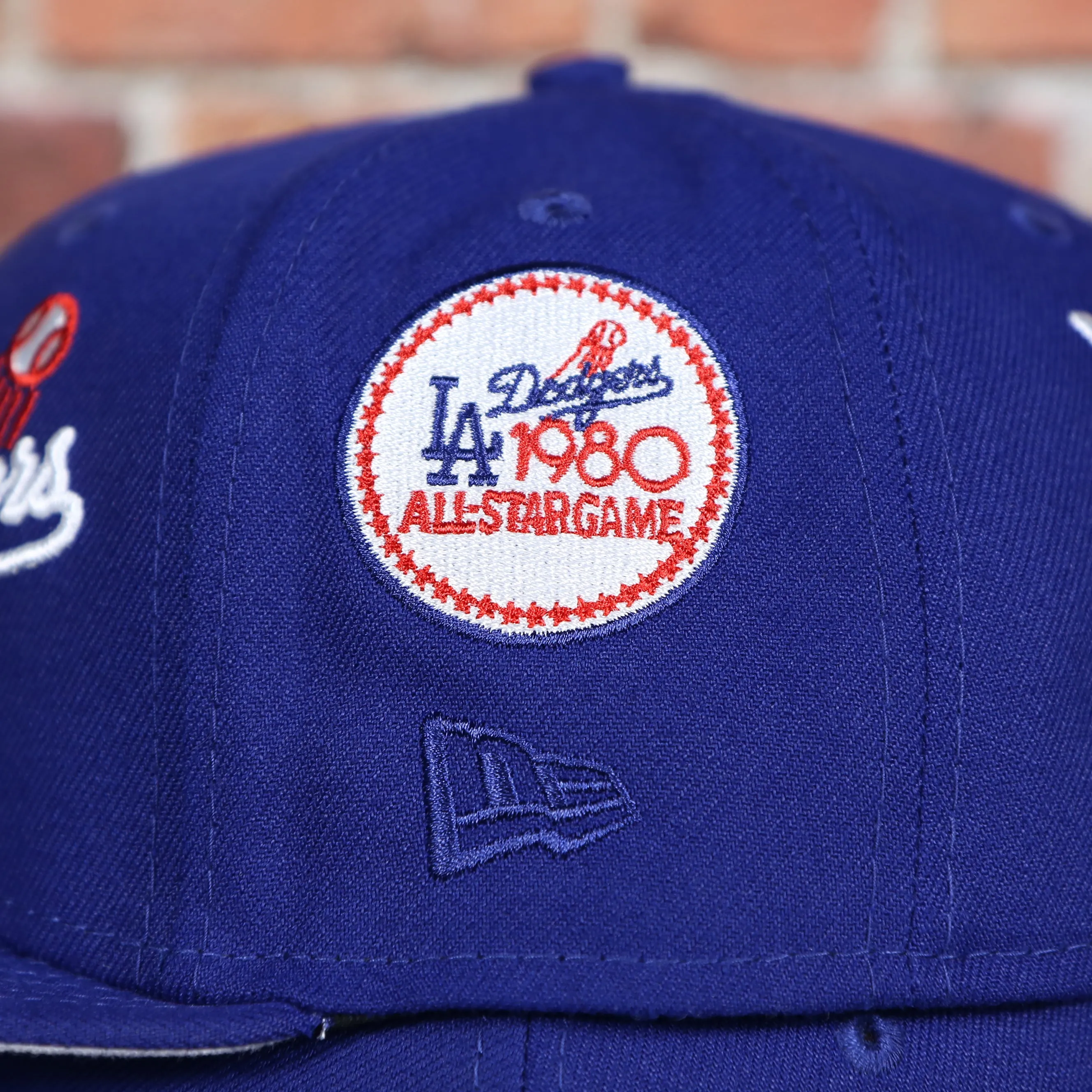 Los Angeles Dodgers Patch Pride All Over Gray Bottom Side Patch 59Fifty Fitted Cap | Royal Blue