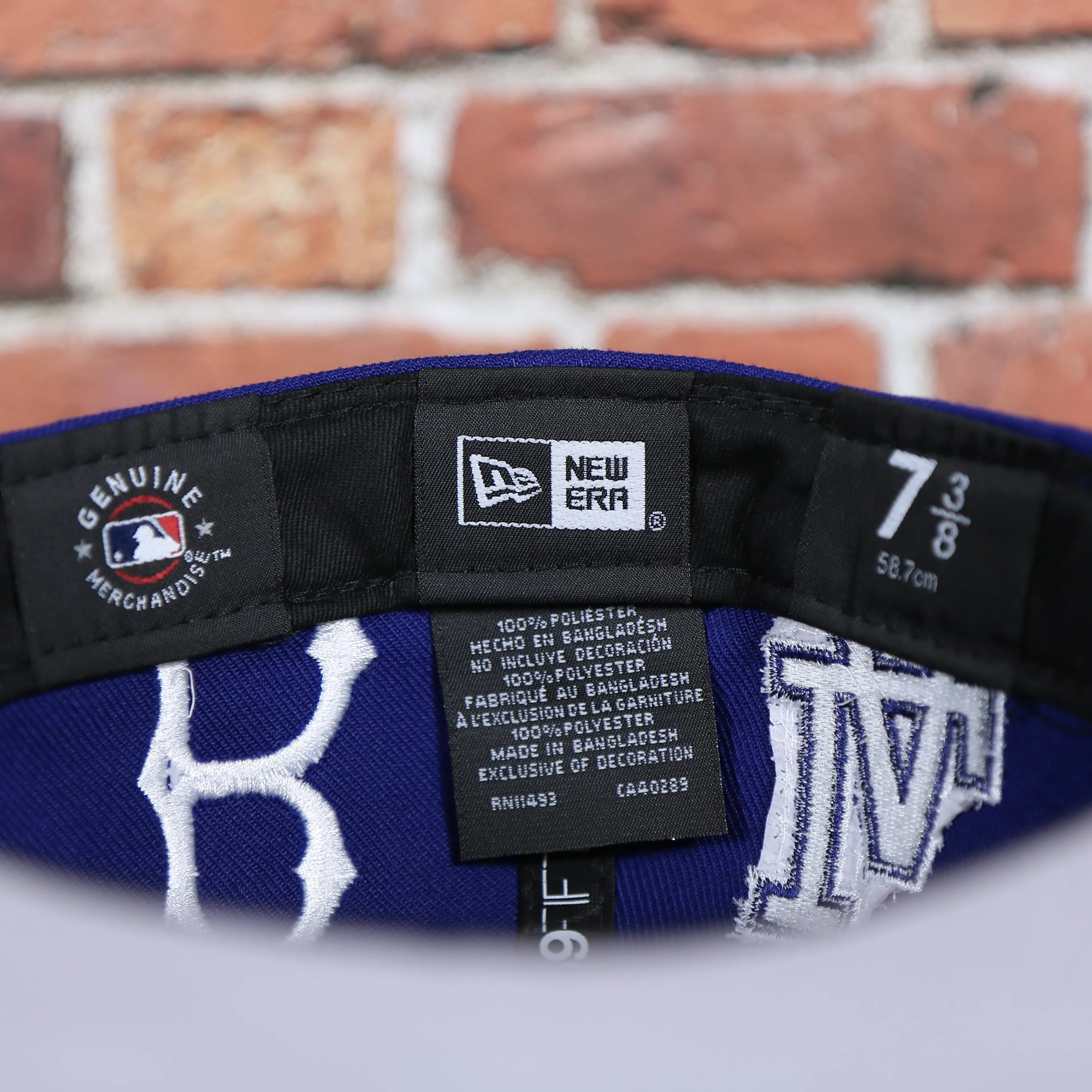 Los Angeles Dodgers Patch Pride All Over Gray Bottom Side Patch 59Fifty Fitted Cap | Royal Blue