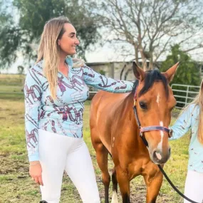 Madaline Long Sleeve Horse Riding Shirt