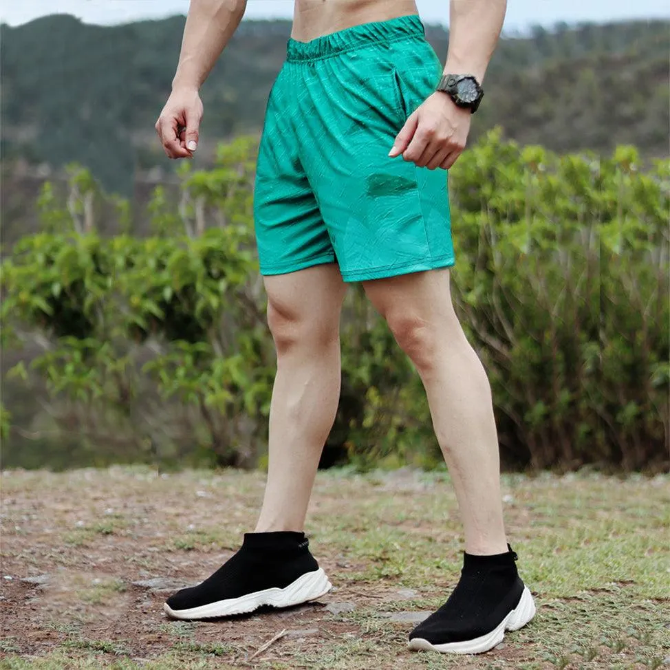 Marine Green shorts (4 way stretch) - Sale